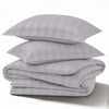 4 Piece Stripe Bedding Set - Duvet Cover, Fitted Sheet & Pillowcases