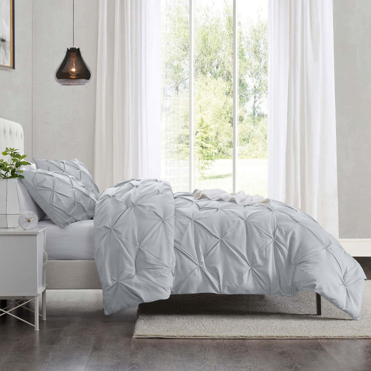 Pintuck Duvet Cover & Pillowcase Set
