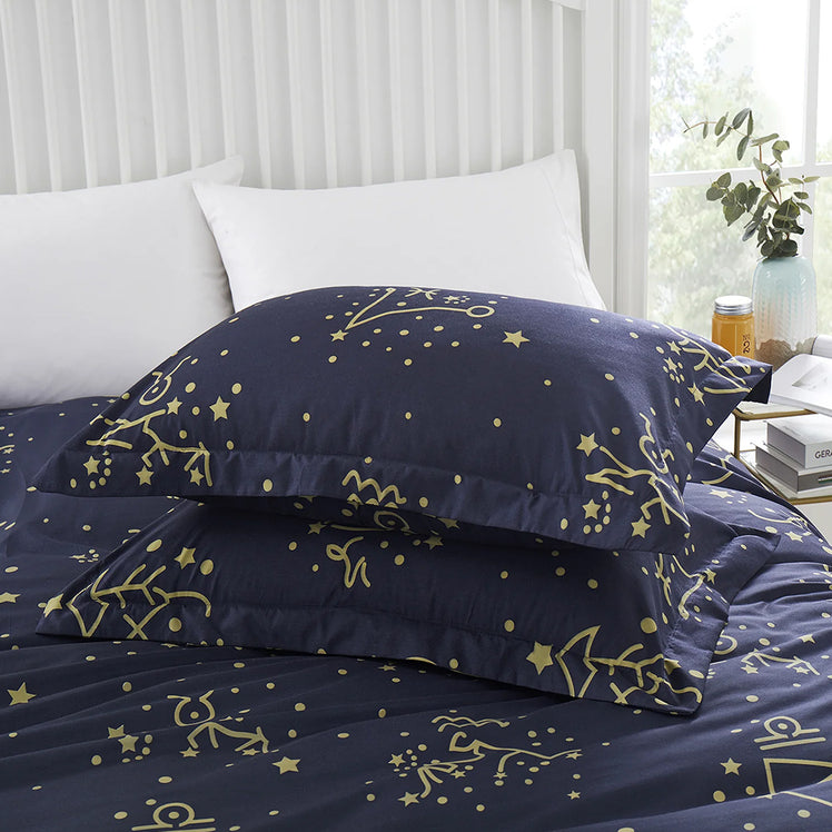 Gold Sparkle Printed Duvet Cover