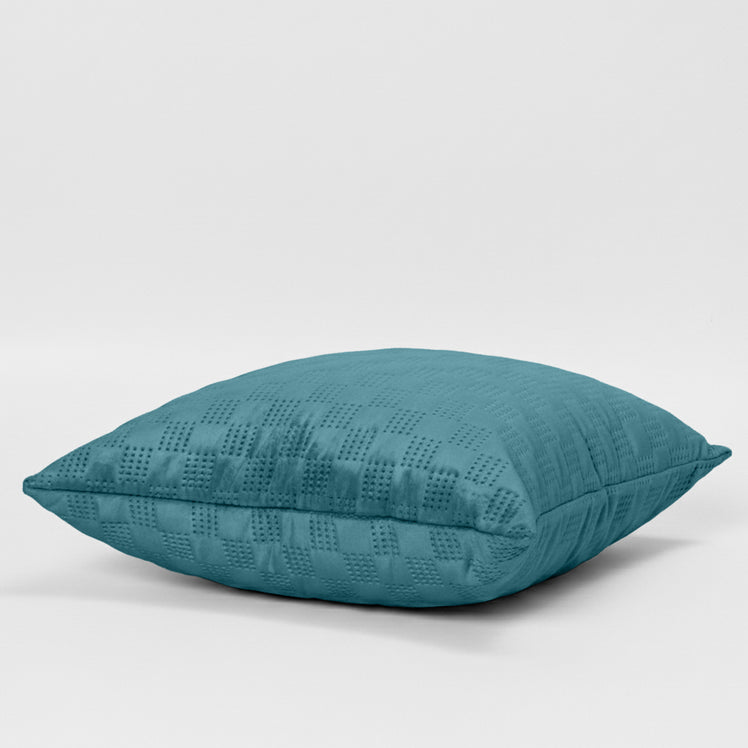 Check Embossed Velvet Cushion Cover