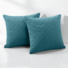Check Embossed Velvet Cushion Cover