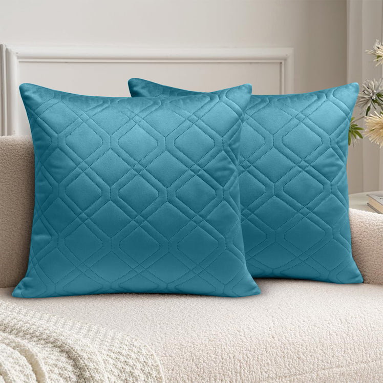 Diamond Embossed Velvet Cushion Covers