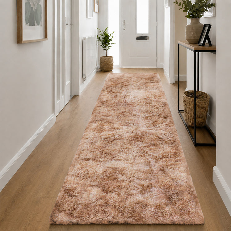 Faux Fur Rug Tie-Dye Shag Carpet