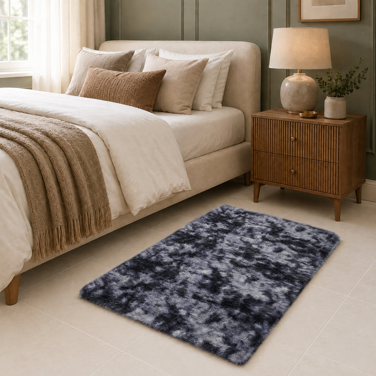 Faux Fur Rug Tie-Dye Shag Carpet