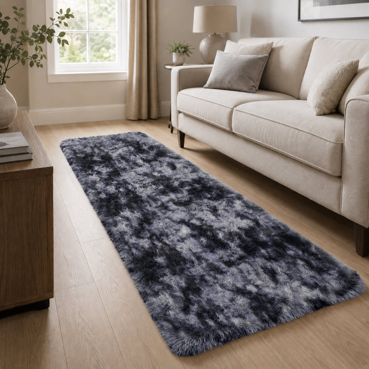 Faux Fur Rug Tie-Dye Shag Carpet