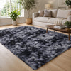 Faux Fur Rug Tie-Dye Shag Carpet