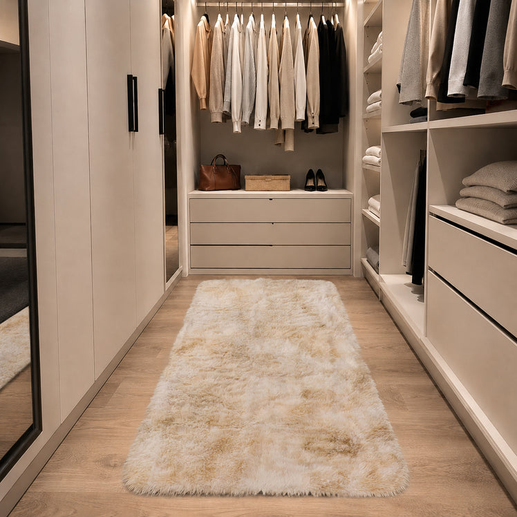 Faux Fur Rug Tie-Dye Shag Carpet