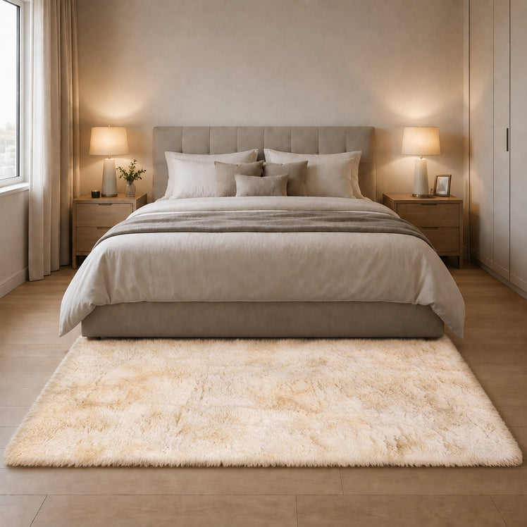 Faux Fur Rug Tie-Dye Shag Carpet