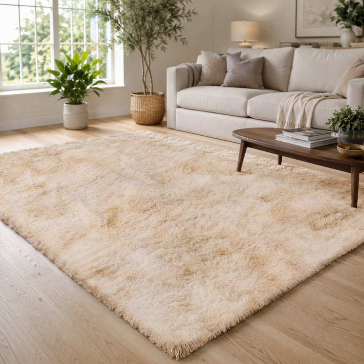 Faux Fur Rug Tie-Dye Shag Carpet