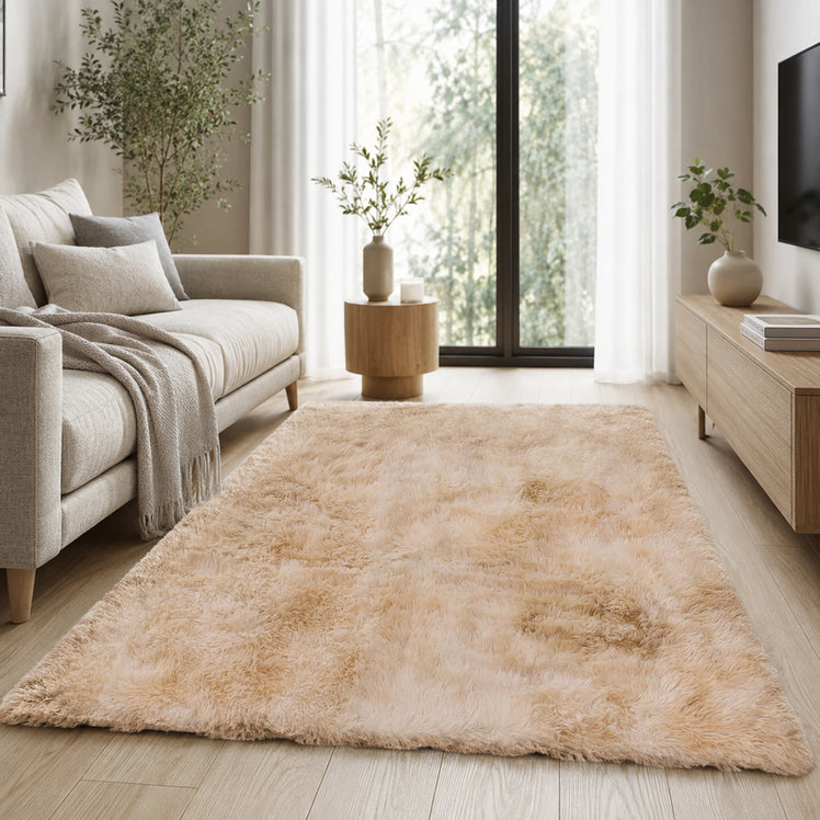 Faux Fur Rug Tie-Dye Shag Carpet