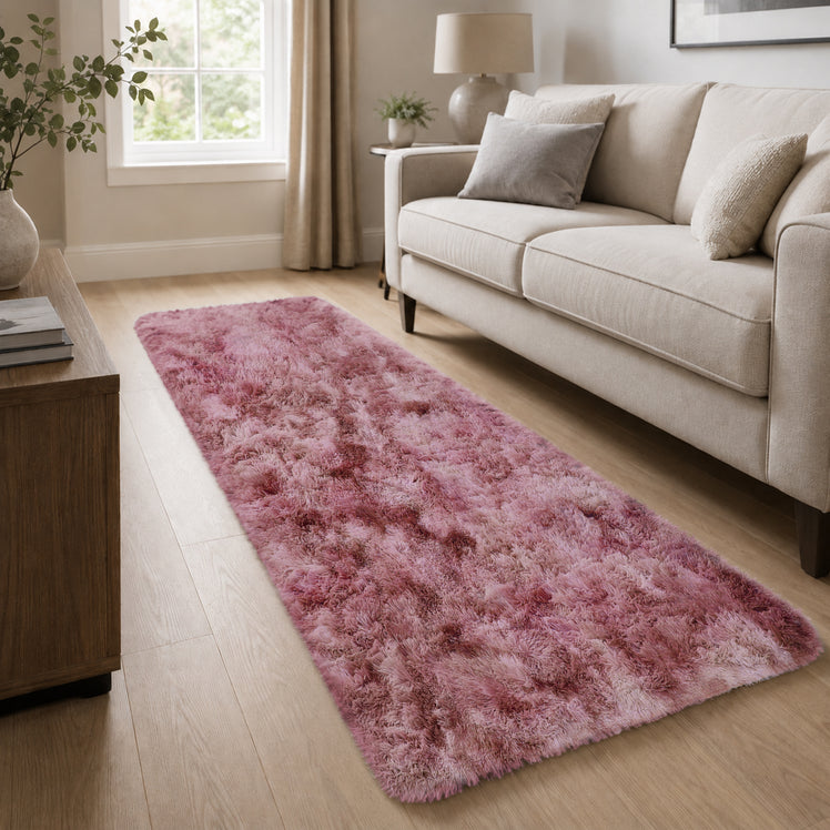 Faux Fur Rug Tie-Dye Shag Carpet