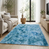 Faux Fur Rug Tie-Dye Shag Carpet