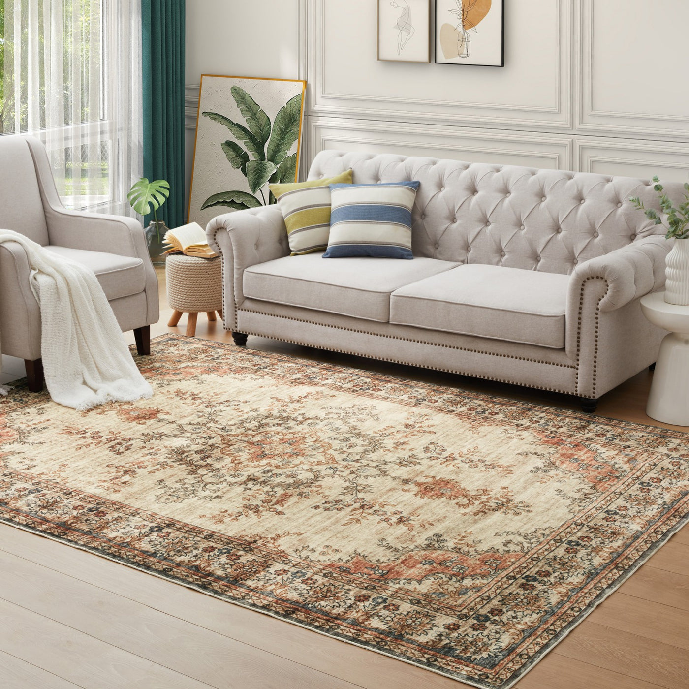 Large Area Rug Traditional Living Room Runner Carpet