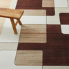 Non Slip Rugs UK For Bedroom Geometric Printed