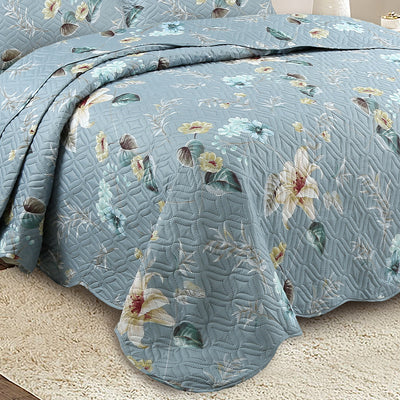 Quilted Embossed Bedspread Set