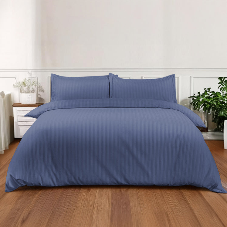 GEEYOU Set Copripiumino Double Mare Blu Con Cerniera - Biancheria Da Letto In Microfibra 200x200cm