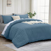 4 Piece Stripe Bedding Set - Duvet Cover, Fitted Sheet & Pillowcases