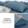 4 Piece Stripe Bedding Set - Duvet Cover, Fitted Sheet & Pillowcases