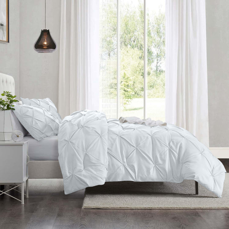 Pintuck Duvet Cover & Pillowcase Set