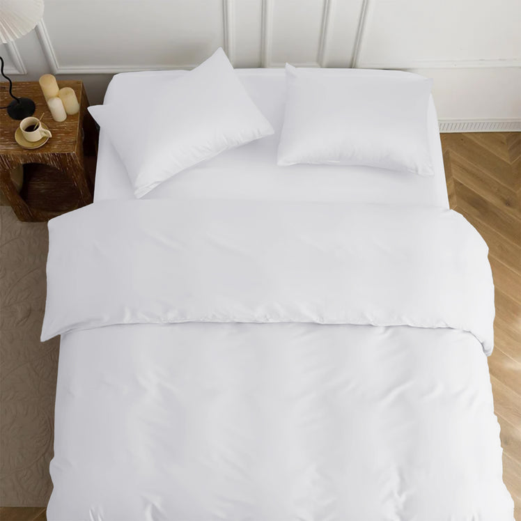 4 Piece Bedding Set Duvet Cover, Pillowcases & Fitted Sheet