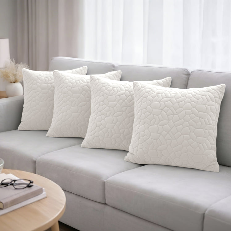 Pebble Embossed Velvet Cushion Covers