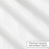 White Duvet Cover Striped Pattern Bedding Set