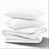 White Duvet Cover Striped Pattern Bedding Set