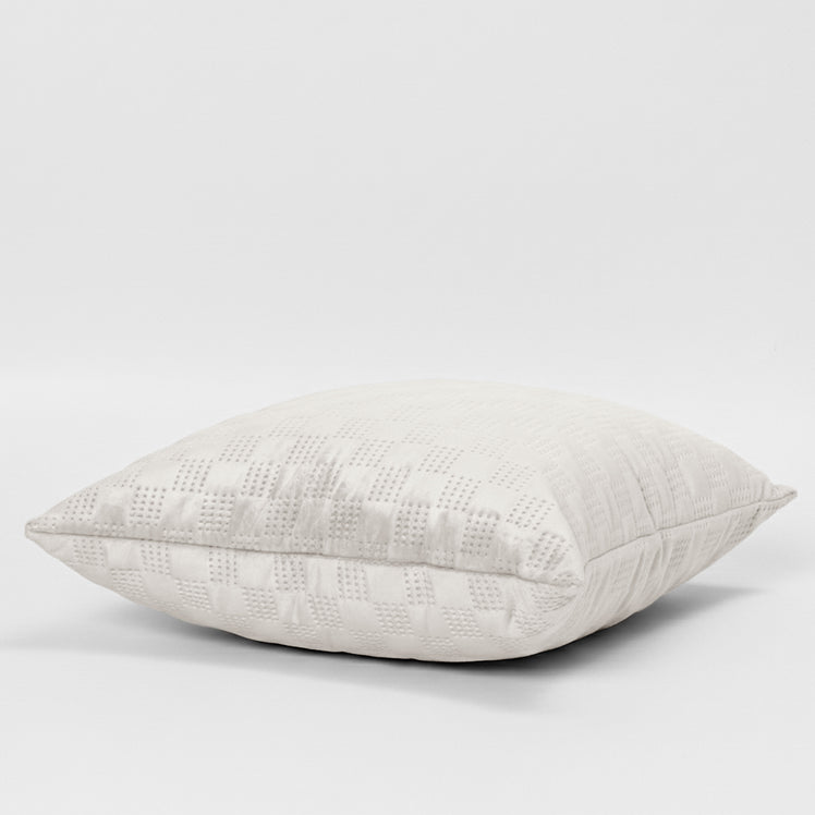 Check Embossed Velvet Cushion Cover