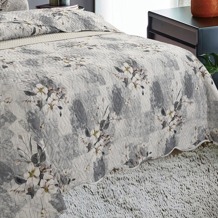 Quilted Embossed Bedspread Set