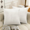 2 & 4 Pack Cushion Covers Chevron Design Velvet Fabric