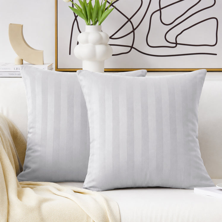 Stripe Decorative Sofa Cushion Covers Pair