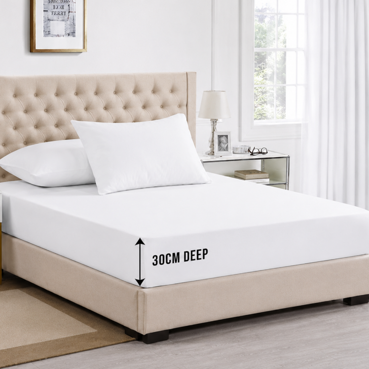 Extra Deep Fitted Sheets 25cm, 30cm & 40cm