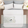 4 Piece Stripe Bedding Set - Duvet Cover, Fitted Sheet & Pillowcases