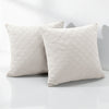 Check Embossed Velvet Cushion Cover