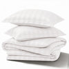 4 Piece Stripe Bedding Set - Duvet Cover, Fitted Sheet & Pillowcases