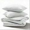 4 Piece Stripe Bedding Set - Duvet Cover, Fitted Sheet & Pillowcases