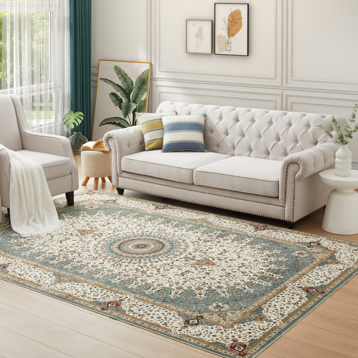 Large Area Rug Traditional Living Room Runner Carpet