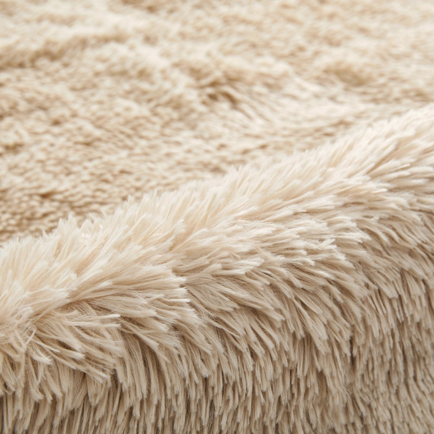Beige Shaggy Rug | Large Faux Fur Fluffy Rug – Yorkshire Bedding
