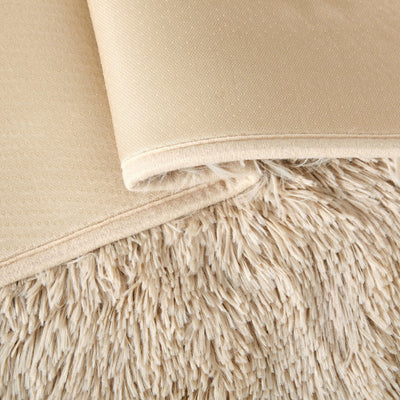 Beige Shaggy Rug | Large Faux Fur Fluffy Rug – Yorkshire Bedding