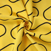 Black & Ochre Duvet Cover Waves Printed