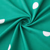 Green & White Duvet Cover Polka Dot Printed