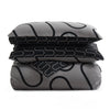 Grey & Black Duvet Cover Waves Printed