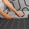 Grey & Black Duvet Cover Waves Printed
