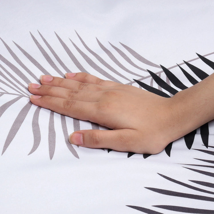 Printed Duvet Cover Palm Leaf Design