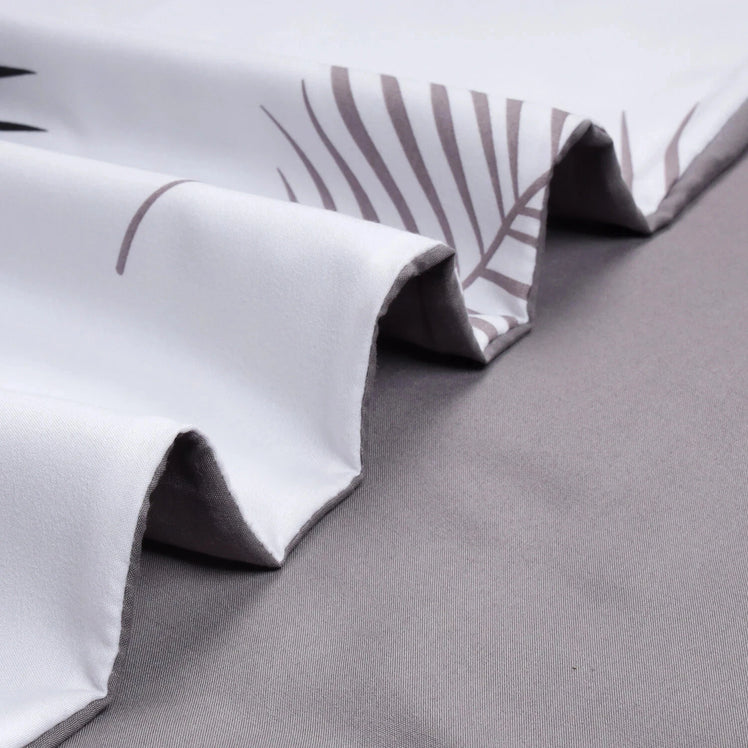 Printed Duvet Cover Palm Leaf Design