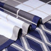 Navy Check Printed Duvet Cover