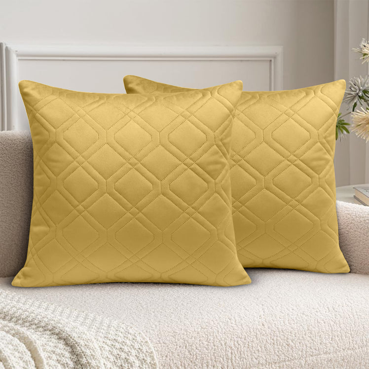 Diamond Embossed Velvet Cushion Covers
