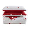 Red & White Duvet Cover Polka Dot Printed