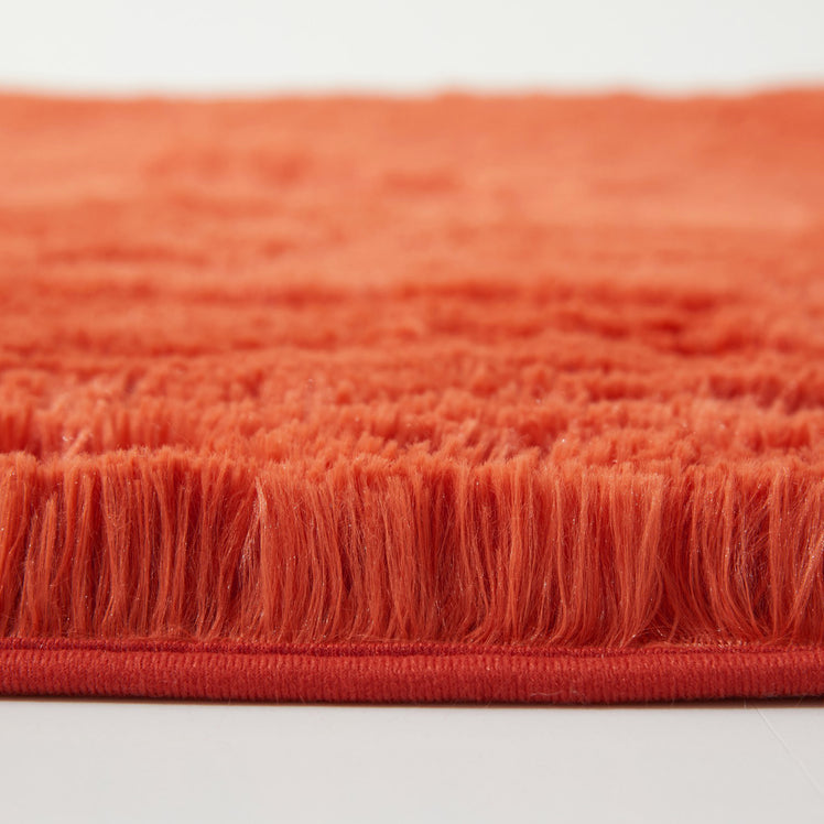 Fluffy Large Shaggy Rug Rust