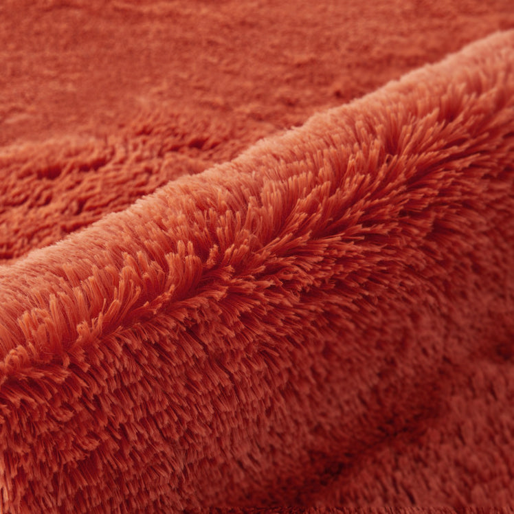 Fluffy Large Shaggy Rug Rust